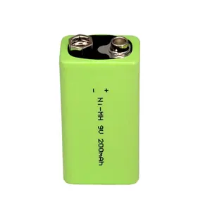 9v电池200mah Ni- MH可充电电池蓄电池