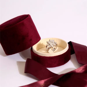 Boîtes à bijoux Annaigee Custom Velvet et Nappan à bouche ouverte, <span class=keywords><strong>lignes</strong></span> <span class=keywords><strong>sinueuses</strong></span> douces - Product Image 6