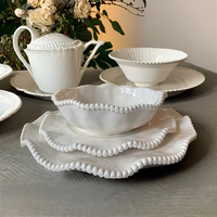 Service de vaisselle moderne en mélamine écologique pour mariage, assiettes à steak, bols à pâtes, personnalisables, grand format, certifiées ISO9001