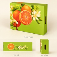 Boîte-cadeau pour oranges fraîches, emballage pour produits frais, emballage cadeau en gros
