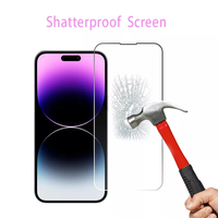 Protection d'écran 2.5D pour iPhone 14 Pro Max, verre trempé pour iPhone 11, 12, 13, protection d'écran de téléphone portable