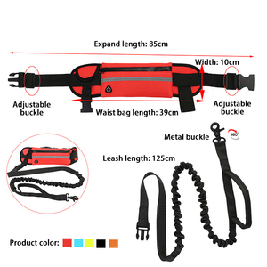 Correa para perro personalizada Bester Seller, cuerda elástica duradera con un asa acolchada, riñonera ajustable, suministros para mascotas de nailon, patrón sólido - Product Image 5