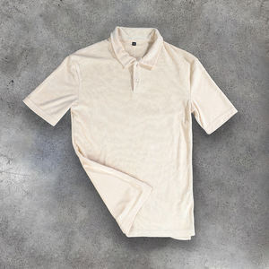 Camiseta Deportiva Casual de Manga Corta para Hombre, Personalizada, Estilo Jersey de Golf, Sólida, Bordada, 100% Algodón, Ecológica, Transpirable, con Cierre de Cremallera de un Cuarto - Product Image 3