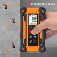 Mètre ruban numérique 4 en 1 rechargeable avec lignes horizontale verticale et croisée télémètre laser