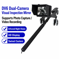 Miroir d'inspection de sécurité sous le véhicule Taien DV6 à double caméra 1080P HD avec tige télescopique pour les contrôles de sécurité aéroportuaires