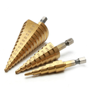 <b>Step</b> <b>Drill</b> Bit Metric Counterbore Hex Shank Tapered Hole Enlarger For Steel Stainless Metal Drilling - Product Image 1