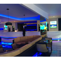 Blanc Corian Solid Surface Home Bar Cabinet Sous-sol De Luxe Bar Club Restaurant Café Bar Comptoir Conception