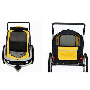 Tarik bersama keranjang hewan peliharaan untuk sepeda motor hewan peliharaan gerobak untuk luar ruangan anjing berjalan panorama melihat Jogger troli hewan peliharaan - Product Image 5
