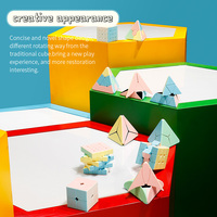 Série de puzzles pyramidaux magiques MoYu, six options, cube magique créatif pour la salle de classe, cube magique éducatif pour enfants