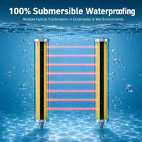 Sensor Pengaman Mesin TCF IP67 Tahan Air 10mm 20mm 40mm Optical Curtain dengan Jarak Antar Balok untuk Mesin Press Hidrolik