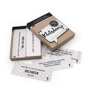 <span class=keywords><strong>Jeu</strong></span> <span class=keywords><strong>de</strong></span> cartes <span class=keywords><strong>de</strong></span> conversation <span class=keywords><strong>de</strong></span> couple sur mesure néerlandais Double Deck Print My Card Game - Product Image 4