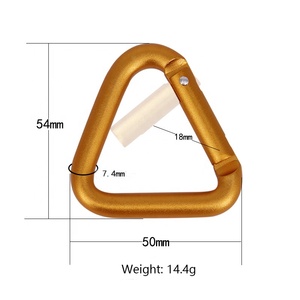 GOWELL Elegante e Robusto Moschettone in Lega di Alluminio 54*50 con <span class=keywords><strong>Filo</strong></span> Spesso 7.3MM, Design <span class=keywords><strong>Anime</strong></span>, Impermeabile - Product Image 2