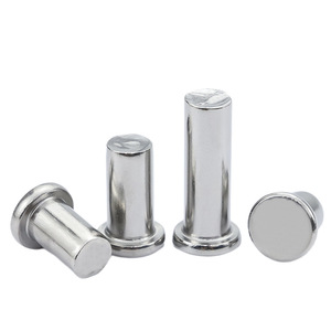 304 Stainless Steel Flat Head Rivets Gb109 10 12 14 16 20mm Hammered Type Solid Rivets For Construction Industry - Product Image 1