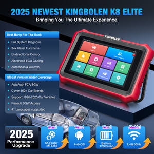 KINGBOLEN K8 엘리트 무료 업데이트 양방향 자동차 진단 도구 OBD2 스캐너 (CANFD DOIP 포함) - Product Image 2