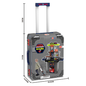 Ensemble de jeu de construction SY, établi portable avec valise, ensemble d'outils de jeu d'imitation pour enfants, apprentissage STEM, cadeau de construction - Product Image 5
