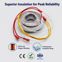 Transformador Toroidal Personalizado de 50-5000VA, Transformador de Potencia Toroidal Estándar para Soluciones de Suministro de Energía