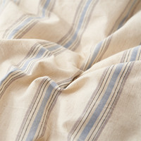 Parure de lit en coton et lin, motif géométrique, style simple, 4 pièces, drap respirant et durable, imprimé réactif double face