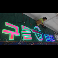 Lettres Xingdao en aluminium pour publicité d'intérieur personnalisée Logo LED ACryl pour décorations de barres de fête d'anniversaire pour magasins de vente au détail au bureau