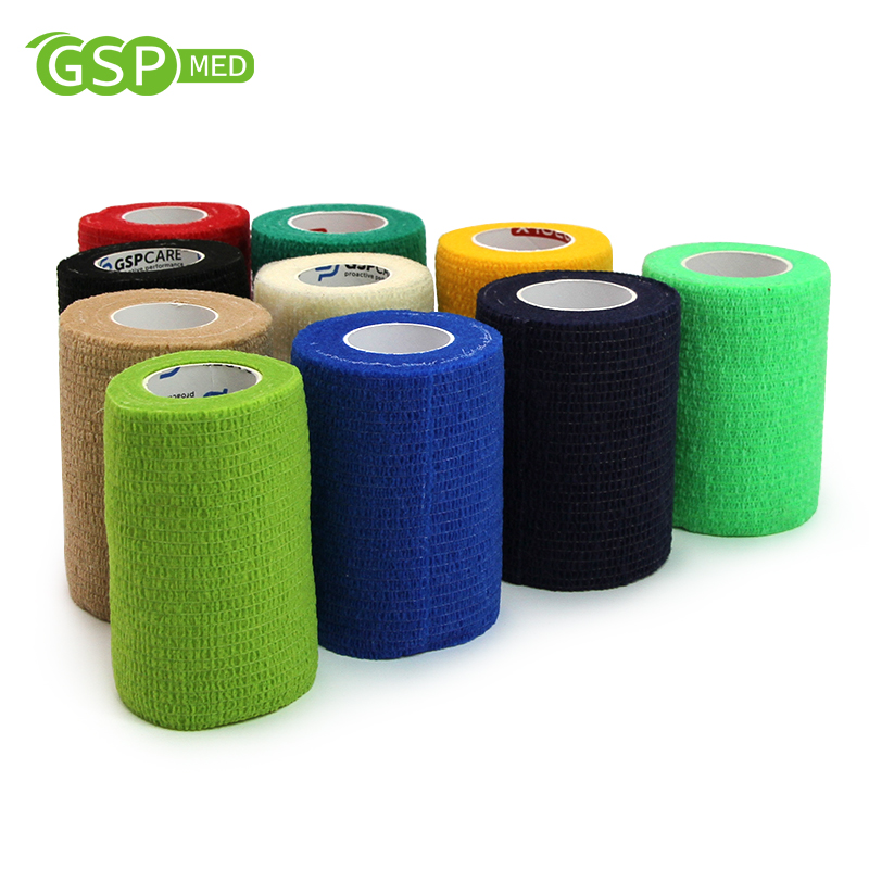 Medical compress elastic sport cohesive bandage manufacturers