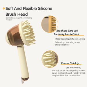 Spazzola in Silicone EversoulPet <span class=keywords><strong>per</strong></span> Shampoo e Bagno <span class=keywords><strong>per</strong></span> Animali Domestici con Dispenser di Sapone, Scrubber Morbido <span class=keywords><strong>per</strong></span> Massaggio <span class=keywords><strong>per</strong></span> Cani e <span class=keywords><strong>Gatti</strong></span> - Product Image 3