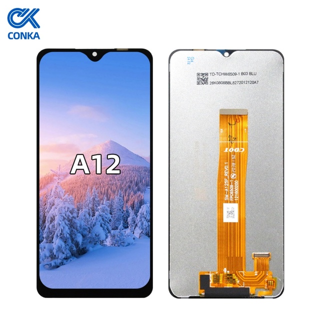 Wholesale Conka Brand for Compatible A12 LCD Touch Screen Display Assembly OEM Frame 1 Year Warranty High Quality Black