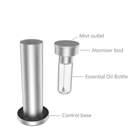 Diffuseur d'arômes portable sans fil en alliage d'aluminium rechargeable avec écran tactile et contrôle Bluetooth pour la vente en gros