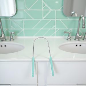Limpiador de Lengua en Forma de U de Cobre Puro y Acero Inoxidable Ecológico de la Marca STELLAR al por Mayor con Color Personalizable para Uso Doméstico - Product Image 2
