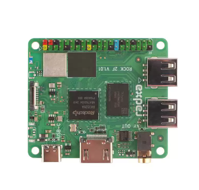 Radxa ROCK 2F RK3528A Quad-core CPU Card Machine WIFI6 Supports GPU and  4K Card PC Edge AI Multimedia Risa Development Board