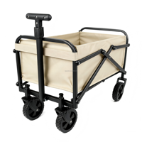 Chariot pliable pour enfants avec poignée télescopique pour jardin, plage, camping, poussette jouet