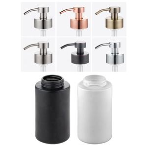 Distributeur de savon moussant avec col en verre à large ouverture givré noir mat blanc mat - Product Image 2