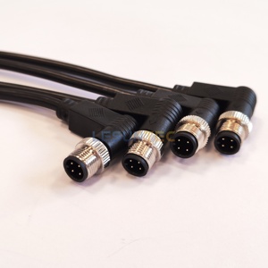 3针4针5针8针工控防水M5 M8 M12全系列航空插头弯头连接器线束 - Product Image 4