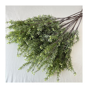 Queyiyi فروع طويلة ورقة نبات اصطناعي في حالة سكر الحصان حرق العشب ديكور المنزل - Product Image 1