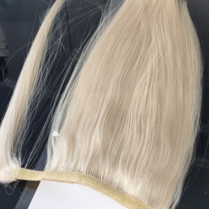 Jasminebeauty - Extensiones de Cabello Humano Virgen 100% Natural, Cola de Caballo con Clip, Doble Trama, con Cordón Ajustable - Product Image 6