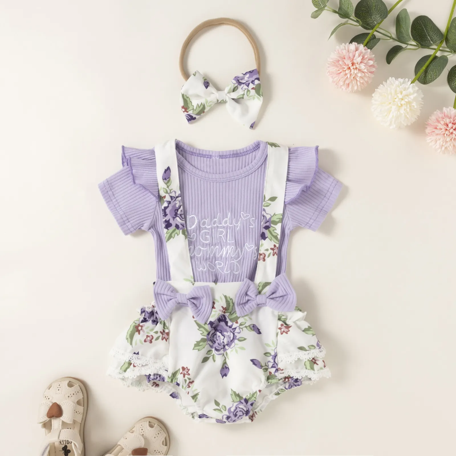2022 New Designs Infant 3-12 Months Infant Baby Girls Clothing Sets Clothes Newborn For 1 Year Old