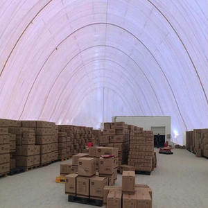 เต็นท์โดมลมแบบพองลมรุ่นใหม่พร้อมเยื่อพลาสติกสำหรับใช้ในอุตสาหกรรมและพื้นที่จัดเก็บ - Product Image 5