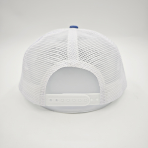 Casquette Trucker Structurée Personnalisable OEM ODM à Visière Plate en Maille Broderie Toile Motif Feuille Tropicale pour Cyclisme et Sports de Plein Air - Product Image 5