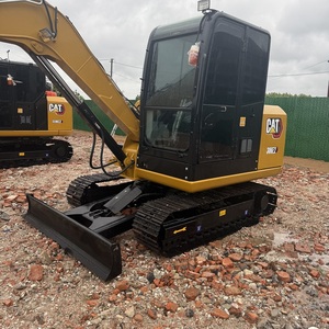 Mini-excavatrice sur chenilles d'occasion Cat306E2 de 6 tonnes avec godet de 0,25 m³, moteur turbo de 34,7 kW, flexible pour la construction de canalisations municipales - Product Image 4
