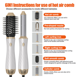 Secador e Modelador de Cabelo Air Styler 1000W de Alta Potência com 6 em <span class=keywords><strong>1</strong></span>, para Dropshipping de Armazém na UE - Product Image 4
