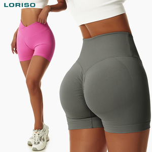 Pantalones cortos de yoga sin costuras de alta elasticidad Push up Scrunch Butt Shape - Product Image 1