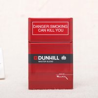 Offre Spéciale chanvre 10 cigarettes métal conception personnalisée boîte en fer blanc logo personnalisé cigarette étain emballage étain avec charnière