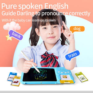 Tablette de dessin LCD électronique pour enfants, cartes flash cognitives, apprentissage des mots anglais, jouet éducatif parlant pour tout-petits - Product Image 3