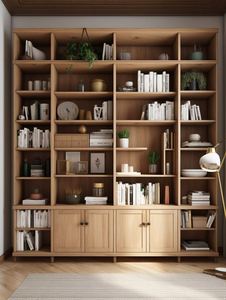 Biblioteca Librería Biblioteca de madera Librería de pared Muebles de biblioteca Librería - Product Image 5