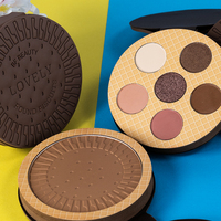Palette de Fard à Paupières Magnétique Pressée pour Livre Rond, Maquillage Magnétique, Palette de Fard à Paupières Contour de Biscuit au Chocolat