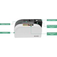 Imprimante de cartes d'identité PVC professionnelle HiTi CS-200e, imprimante de cartes haute vitesse 300 DPI avec impression recto-verso et codage de cartes intelligentes
