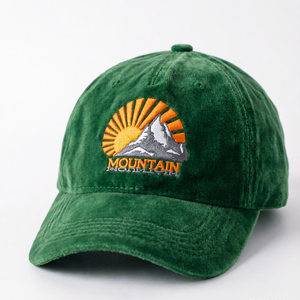Gorras de Béisbol Verdes de Terciopelo Cálido, Gorra de Béisbol de 5 Paneles con Visera Curva Personalizada, Gorras Cálidas y Suaves para Exteriores - Product Image 3