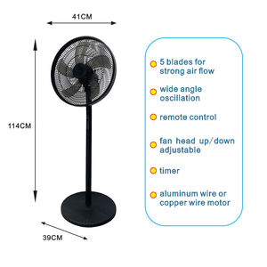 <span class=keywords><strong>2025</strong></span> mới nhất 16 "/18" đứng tầng Fan 3-tốc độ dao động yên tĩnh tiết kiệm năng lượng điều khiển từ xa Fan - Product Image 3