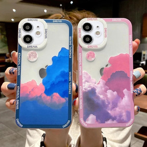 Étui de téléphone Snow Mountain pour <span class=keywords><strong>iPhone</strong></span> 13 12 Mini 11 Pro Max XR X XS Max, pare-chocs souple antichoc, couverture arrière transparente - Product Image 1