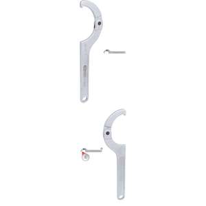 Llave de gancho articulada con punta, 80-120mm (92290040386645) - Product Image 1