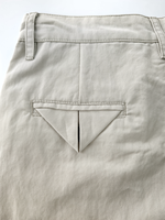 Pantalon plissé ample à jambes larges en coton froissé avec poche triangulaire arrière, coupe décontractée pour femme