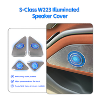 S-Klasse W223 Plug-and-Play Lautsprecherabdeckung mit 64 Farben Vier Türabdeckungen Ambientebeleuchtung für Mercedes-Benz W223